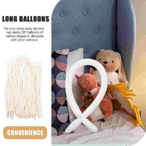100 Pcs Long Balloon Wedding Decoration Adorable DIY