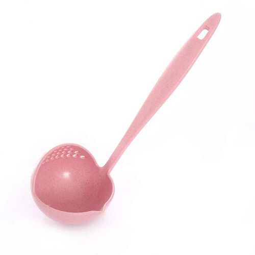 Hot Selling 2 in 1 Long Handle Soup Spoon Home Strainer Cook
