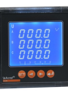 安科瑞CR0EL/J 带故障报警电能质量分析仪 开孔7*7 液晶显示