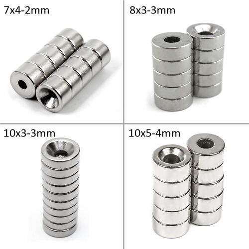Small Countersunk Round NdFeB Neodymium Magnet Powerful Rare