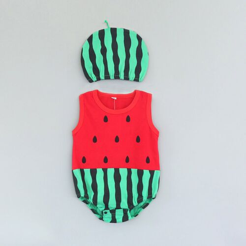 Thin Summer Baby troangle Clothes Cotton Cartoon Animal Inse