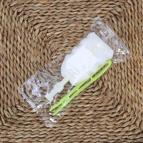 Glass Cleaning Sponge Brush, Bottle Brush with Long Handle,