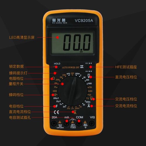 Household diital multimeter pens and diital display with