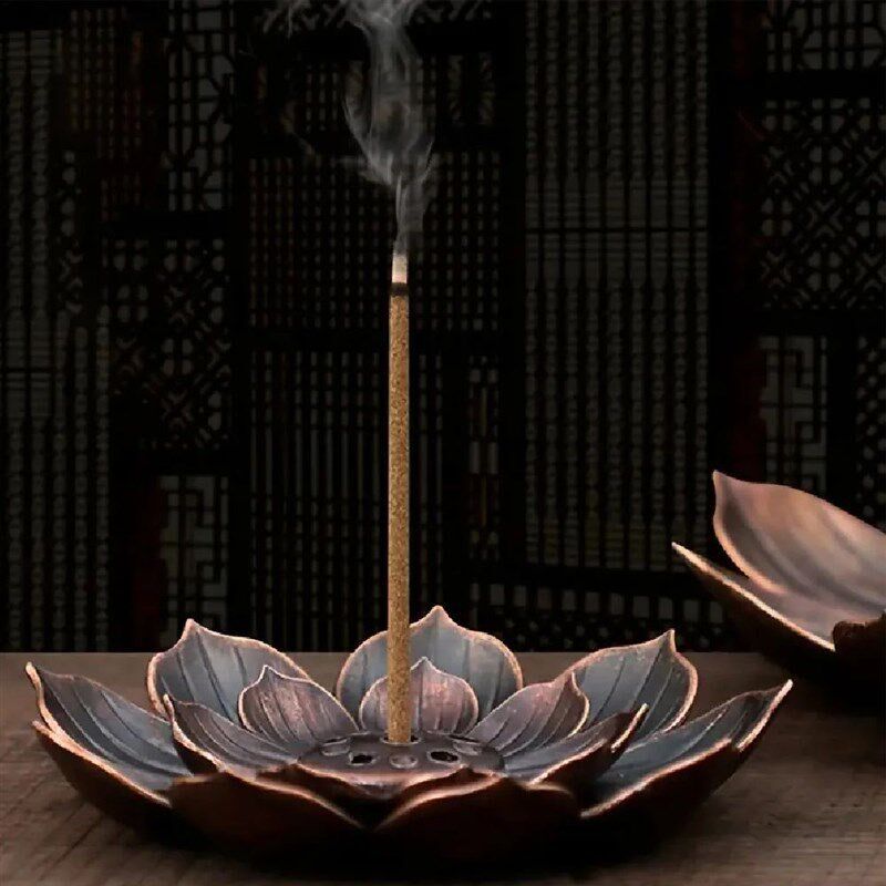 Incense Holder for Sticks,Incense Burner, Lotus Detachable A - 实物图