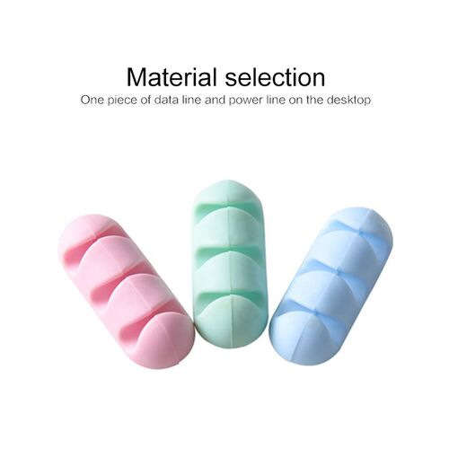 Self-adhesive USB Cable Organizer Cable Winder Desktop Tidy