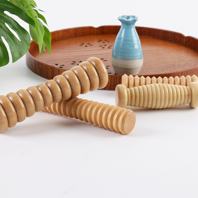 Wood Foot Massage Roller for Plantar Fasciitis Relief Deep T