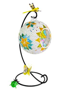 Hand made DIY Mosaic glass candle holder material kindergart