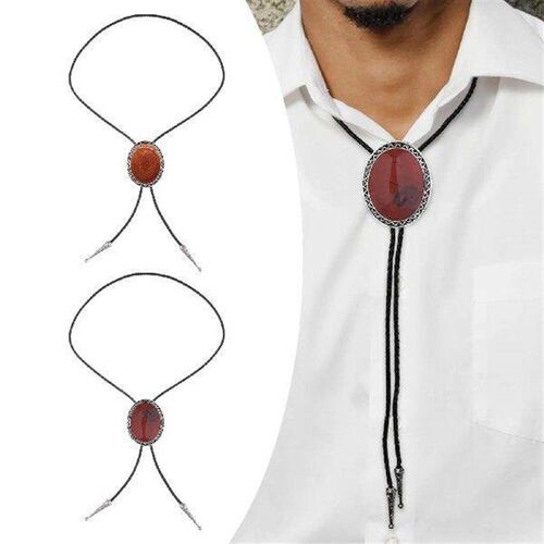 Cowboy Bolo Tie Chain Vintage Style Fashion for Birthday