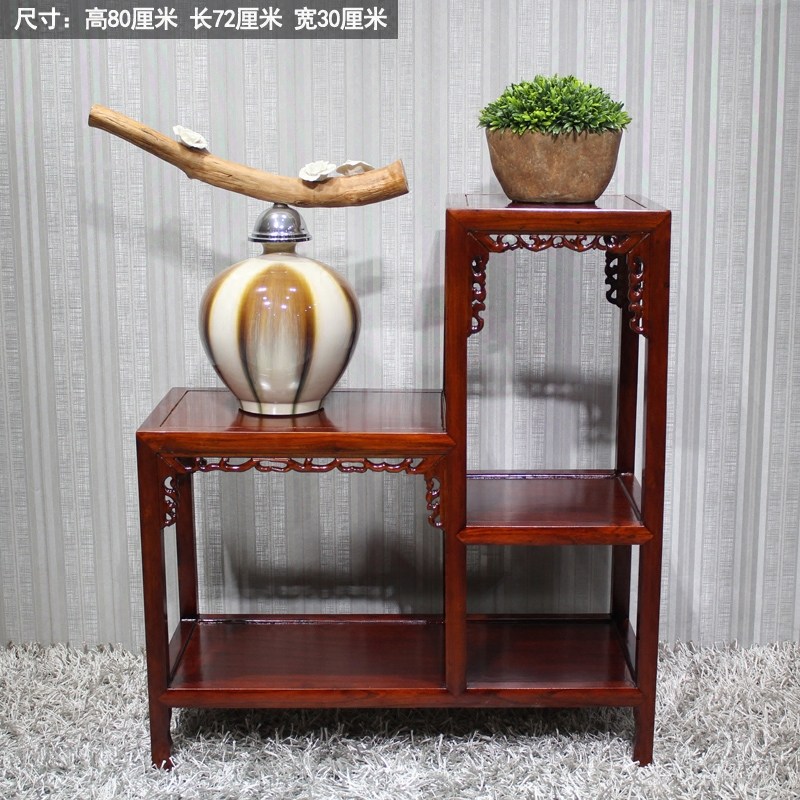 中式实木花架室内阶梯客厅鱼缸绿萝吊兰盆景架子欧式木质仿古多层,住宅家具,花架/花几,淘宝优惠券,粉丝福利购,淘宝优惠卷
