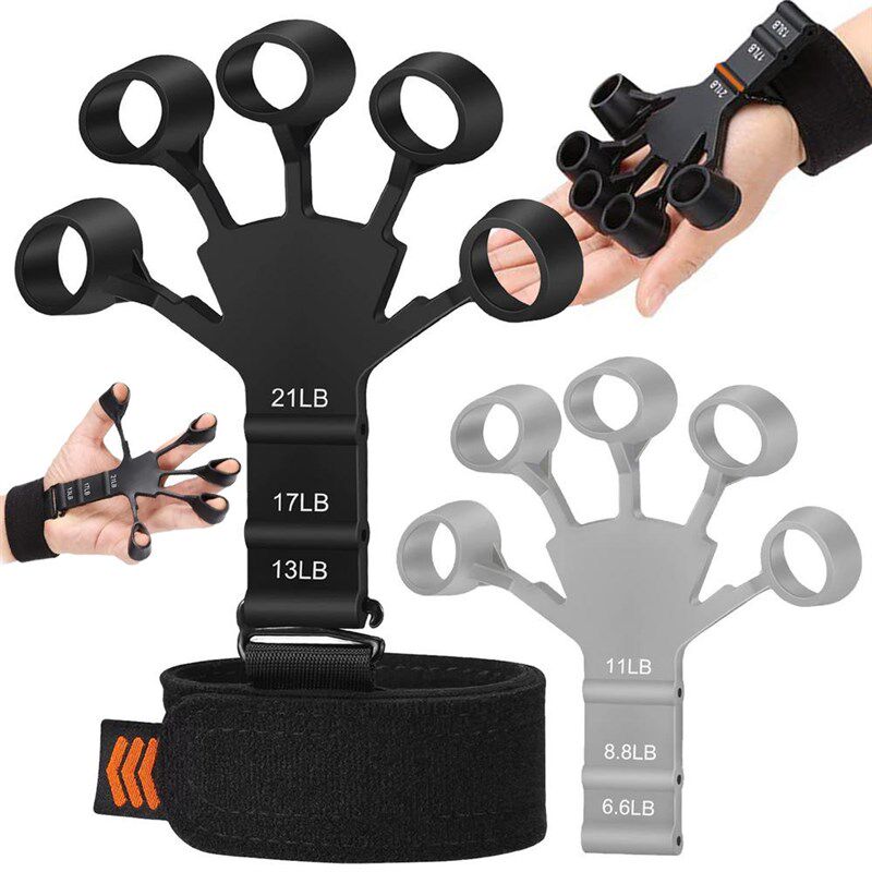 Finger Gripper 6 Resistant Finger Exerciser Patients Hand Re - 实物图