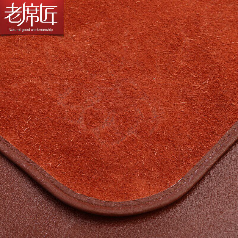 老席匠凉席高档家用头层皮席软席子天然折叠水牛皮三件牛皮席子