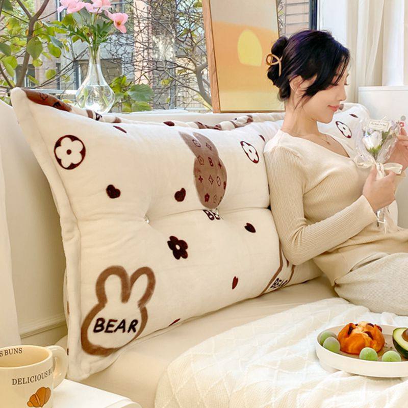 新款可爱床头靠垫宿舍学生防撞护腰靠枕床后背枕头大靠背软包拆洗,居家布艺,床头靠垫,淘宝优惠券,粉丝福利购,淘宝优惠卷