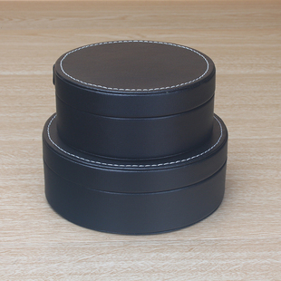 皮革创意不锈钢带盖防飞灰烟灰缸 家用客厅茶几大号个性 潮流可爱