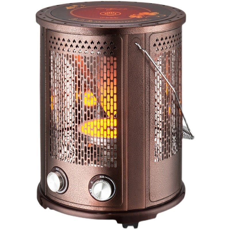 取暖器烧烤型家用五面烤火器可煮火锅电磁炉30度电烤火炉子节能