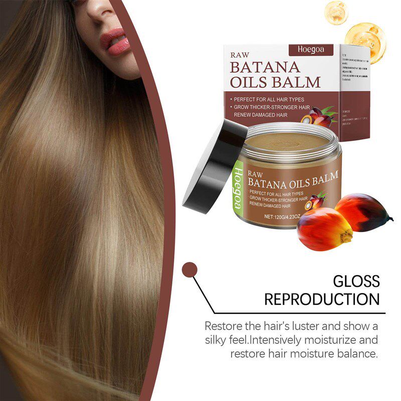 HOEGOA Bataan Hair Cream Nourishes Hair, Cares for Scalp, Re - 实物图