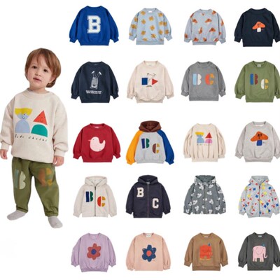 Kids Boys Girls Sweatshirts Bobo 2023 Autumn Winter New Chil