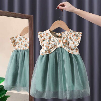 Girls Summer Dress New Baby Thin Skirt Chiffon Girl Stylish