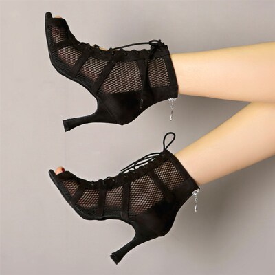 Latin Dance Shoes Women Girls Pole Ladies Dancing Shoes High