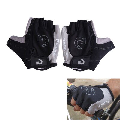 New.1Pair Half Finger Cycling Gloves Anti-Slip Anti-sweat Ge