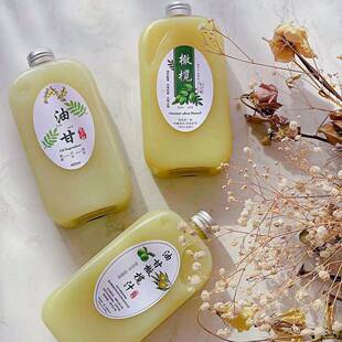 TJC油甘茶汁子瓶柑汁油塑料瓶霸气玉油奶瓶余甘柠檬饮料瓶子果汁