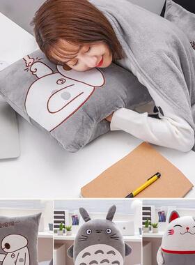 抱枕被子两用靠折叠F96M856M毯汽车内调靠垫枕头二合一午空办公室