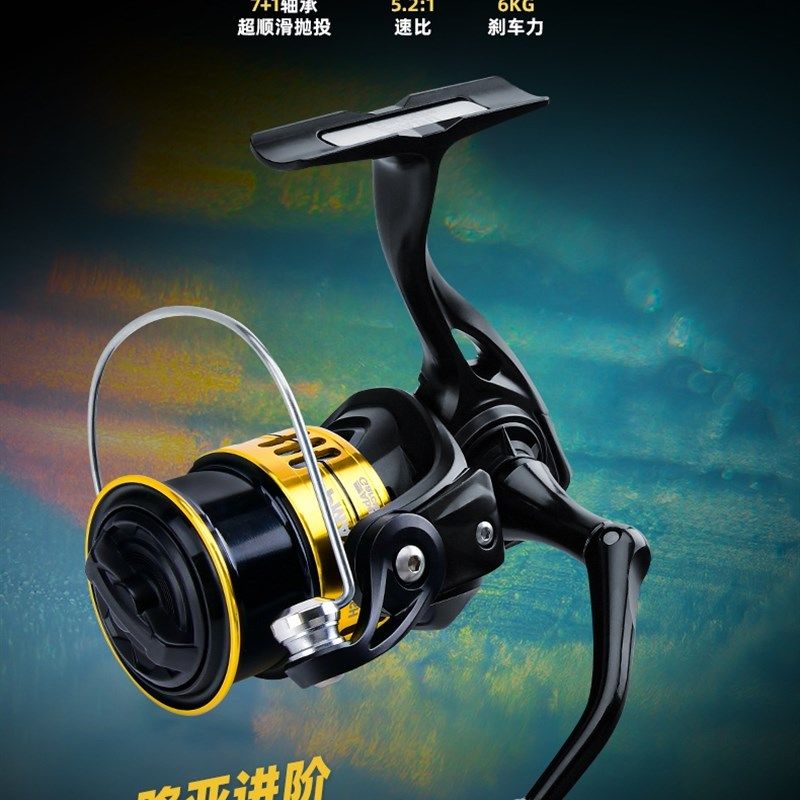 阿布PMAX二代纺车轮海水全金属鱼线轮路亚轮矶竿轮远投微物渔线轮