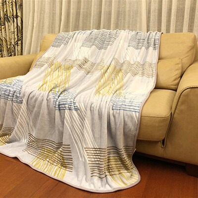 罗*法兰绒单层毯毛毯毯子盖毯沙发毯办公室午睡毯规格:150*180