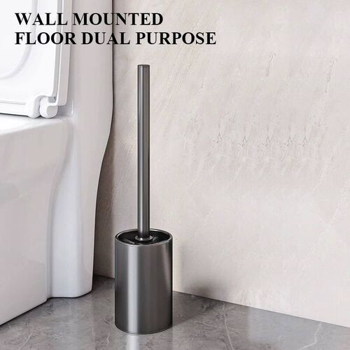 Bathroom Toilet Brush Holder Floor Standing Stainless Steel