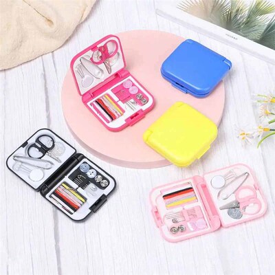 Professional Mini Sewing Box Kit Portable Home Travel Sewing