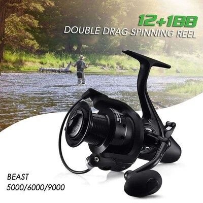 12+1 BB Spinning Reel Carp Fishing Reel with Front and Rear