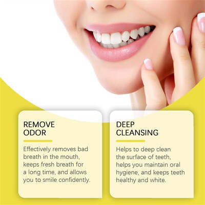 ORALHOE Oral Care Tooth Powder Fresh Breath Teeth Cleaning D