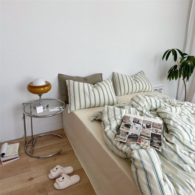 Miami Blue Stripes, The Same Style As The Korean Dongdaemun,