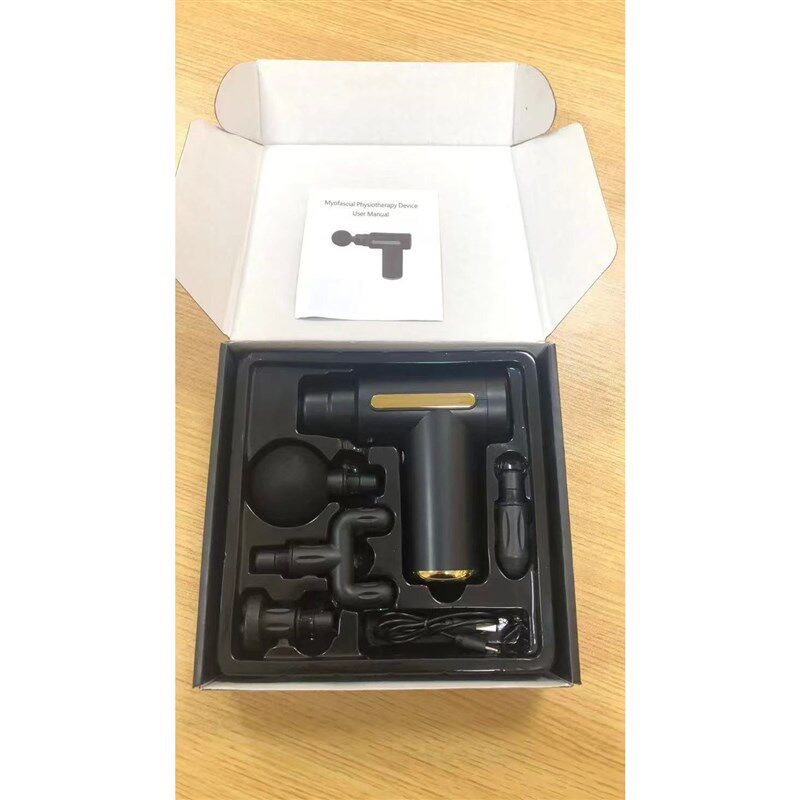 USB Mini Massage Gun Fascia Machine Muscle Relaxation Vibrat - 实物图