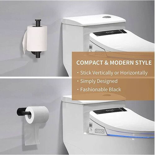 No Punching Wall Mounted Toilet Paper Holder Adhesive Toilet