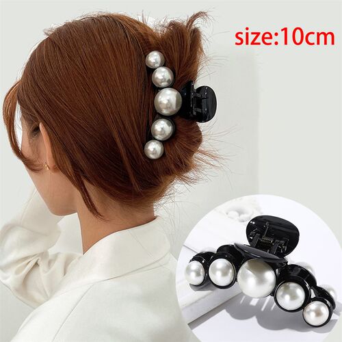 Haimeikang Acrylic Hair Claws Pearl Claw Clips For Woman Lar