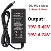 Power Supply Adapter 19V Laptop Universal 4.74A Charge 3.42A