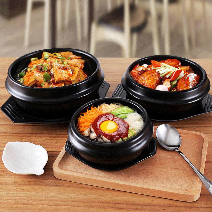 金华锂瓷韩国石锅拌饭专用家用韩式米村拌饭商用砂锅耐温大酱