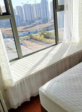 风网红公主卧室飘firX6qMi窗加钉做防滑窗垫子落地蕾丝花边台厚垫