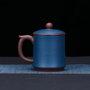 紫砂杯双色粉浆紫三泥梅花ICA厂弄手工容量泡茶盖杯茶具大家