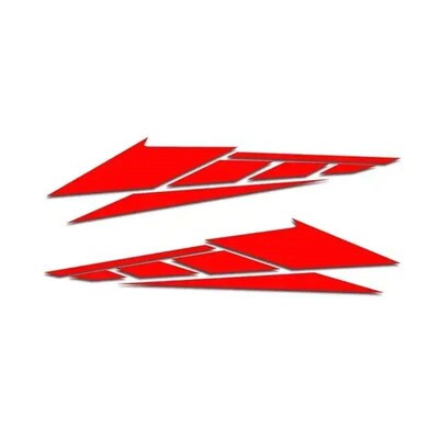 1 Pair Reflective Self-adhesive Motorcycle Tail Box Decals A