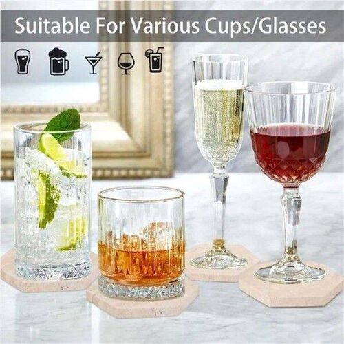 Natural Marble Coasters Placemat Vintage Combinable