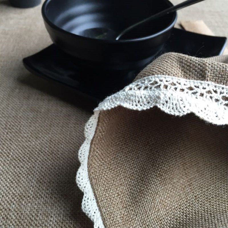 高档加厚棉麻酒店桌布欧式纯色台布 高档咖啡厅西餐厅桌布