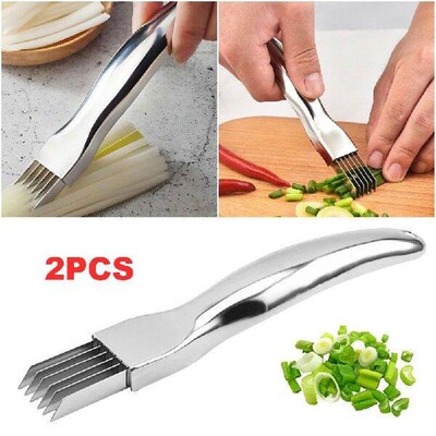 Spring Onion Slicer Stainless Steel Scallion Cutter