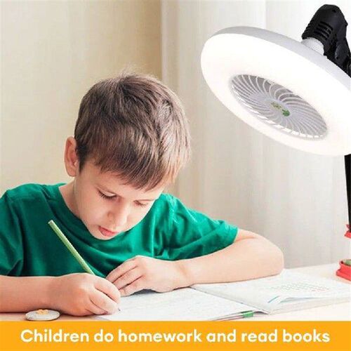 Ceiling Fan With Lights Remote Control E27 Converter Base