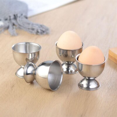 Stainless Steel Soft Boiled Egg Cups egg Holder Tabletop