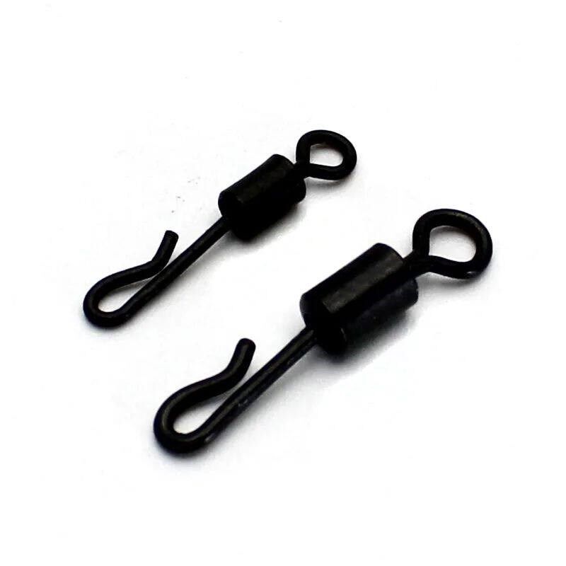 20PCS Carp Fishing Swivels Quick Change Stainless Steel for - 实物图