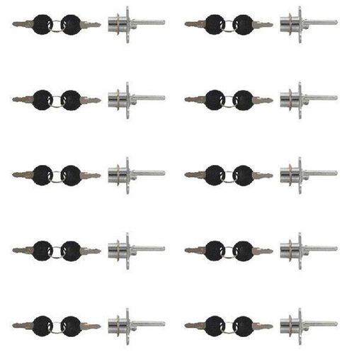 10X Zinc Alloy Computer Desk Cabinet Mailbox Drawer