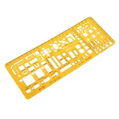 Professional Architectural Template Ruler Drawings Stencil