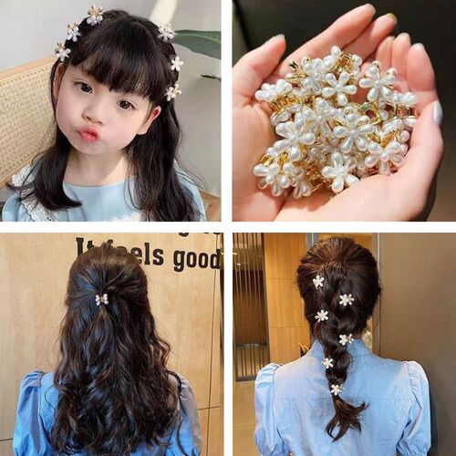 4pcs/set New Fashion Flower Small Claw Clip Fashion Girl Ban