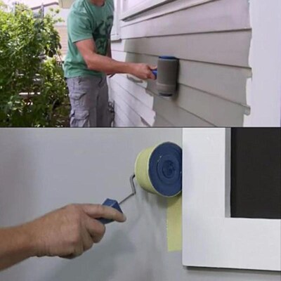 5/8pcs Seamless Color Box Packaging Wall Paint Runner Roller